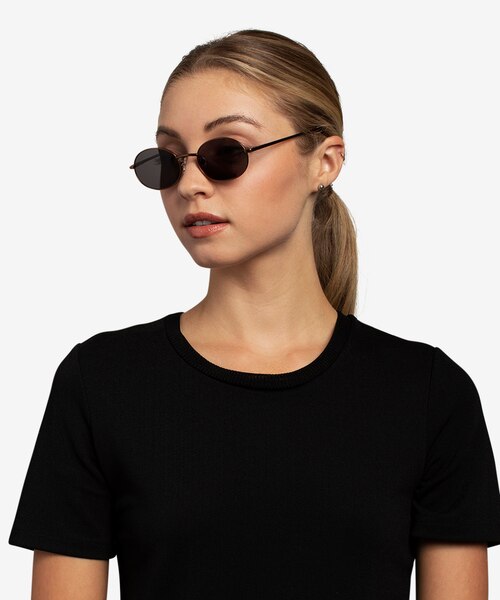 Culture Bronze MetalSunglass Frames for Women from EyeBuyDirect