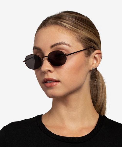 Culture Bronze MetalSunglass Frames for Women from EyeBuyDirect