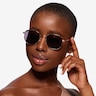 Wilfred Silver MetalSunglass Frames for Women from EyeBuyDirect