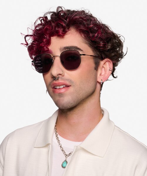 Wilfred Black MetalSunglass Frames for Men from EyeBuyDirect