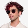 Wilfred Black MetalSunglass Frames for Men from EyeBuyDirect