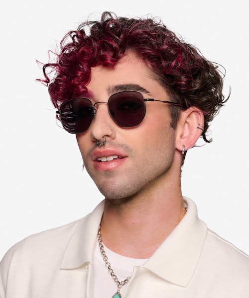 Wilfred Black MetalSunglass Frames for Men from EyeBuyDirect