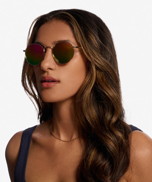 Whisky Gold MetalSunglass Frames for Women from EyeBuyDirect