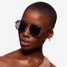 Obscura Doré MétalSoleil de Lunette de vue pour Femmes d'EyeBuyDirect