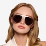 Radar Rose Gold MetalSunglass Frames for Women from EyeBuyDirect