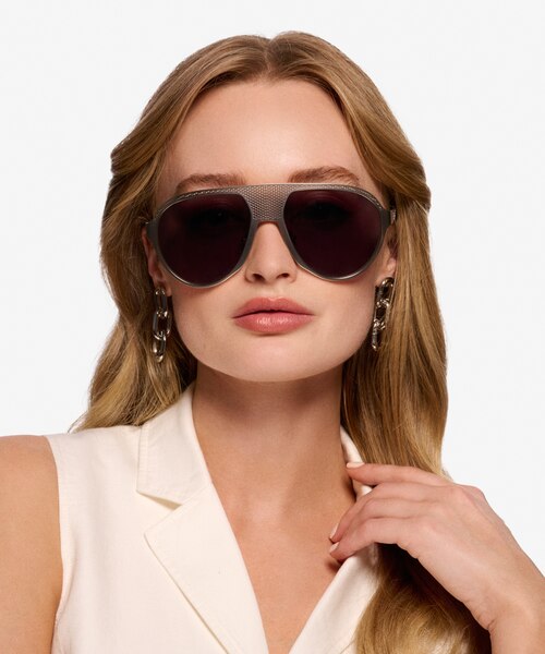 Radar Silver MetalSunglass Frames for Women from EyeBuyDirect