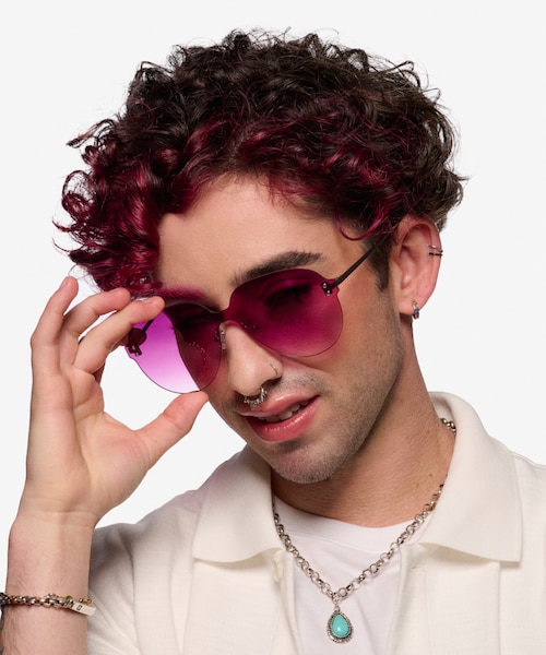 Scope Matte Silver MetalSunglass Frames for Men from EyeBuyDirect