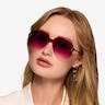 Scope Matte Silver MetalSunglass Frames for Women from EyeBuyDirect