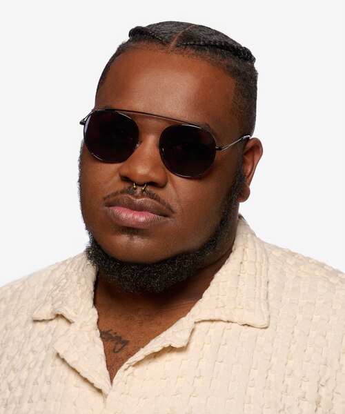 Data Black MetalSunglass Frames for Men from EyeBuyDirect