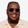 Data Matte Gold MetalSunglass Frames for Men from EyeBuyDirect