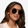 Lineal Light Gold MetalSunglass Frames for Women from EyeBuyDirect