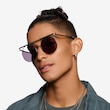 Lineal Silver MetalSunglass Frames for Men from EyeBuyDirect