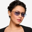 Rooster Shiny Black MetalSunglass Frames for Women from EyeBuyDirect