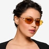 Rooster Shiny Gold MetalSunglass Frames for Women from EyeBuyDirect
