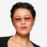 Alto Matt Rose Gold MetalSunglass Frames for Women from EyeBuyDirect