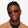 Range Shiny Gold MetalSunglass Frames for Men from EyeBuyDirect