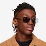 Pilot Matt Green Shiny Clear MetalSunglass Frames for Men from EyeBuyDirect