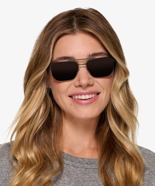 Women's Metal Aviator/Pilot Sunglasses