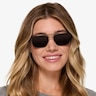 Pilot Matt Green Shiny Clear MetalSunglass Frames for Women from EyeBuyDirect