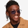 Golf Matt Blue Tortoise MetalSunglass Frames for Men from EyeBuyDirect