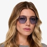 Golf Matt Blue Tortoise MetalSunglass Frames for Women from EyeBuyDirect