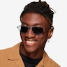 Viper Blue Tortoise MetalSunglass Frames for Men from EyeBuyDirect
