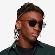 Vitality Matte Black MetalSunglass Frames for Men from EyeBuyDirect