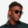 Vitality Matte Black MetalSunglass Frames for Men from EyeBuyDirect
