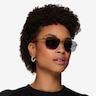 Vitality Matte Black MetalSunglass Frames for Women from EyeBuyDirect
