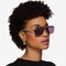 Ludo Shiny Silver Métal Soleil de Lunette de vue pour Femmes d'EyeBuyDirect