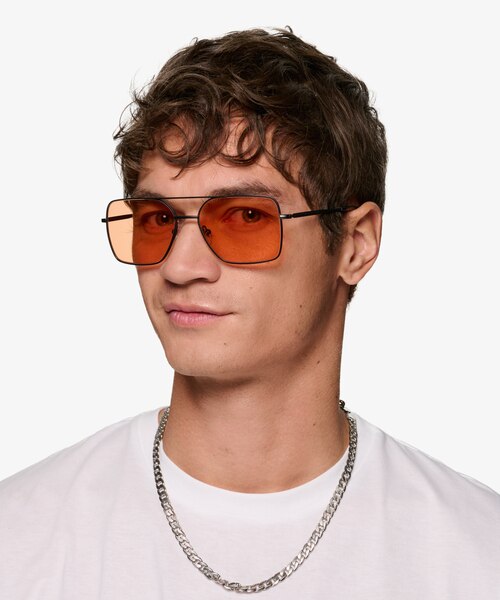 Gilmore Black MetalSunglass Frames for Men from EyeBuyDirect