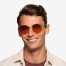 Olin Bronze MetalSunglass Frames for Men from EyeBuyDirect