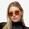 Tanvi Shiny Rose Gold MetalSunglass Frames for Women from EyeBuyDirect
