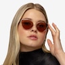 Tanvi Shiny Silver MetalSunglass Frames for Women from EyeBuyDirect