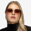 Expand Shiny Black MetalSunglass Frames for Women from EyeBuyDirect