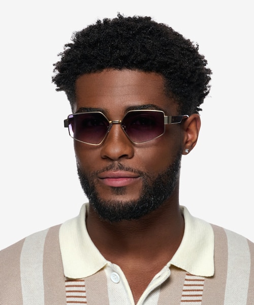 Klay Gold MetalSunglass Frames for Men from EyeBuyDirect