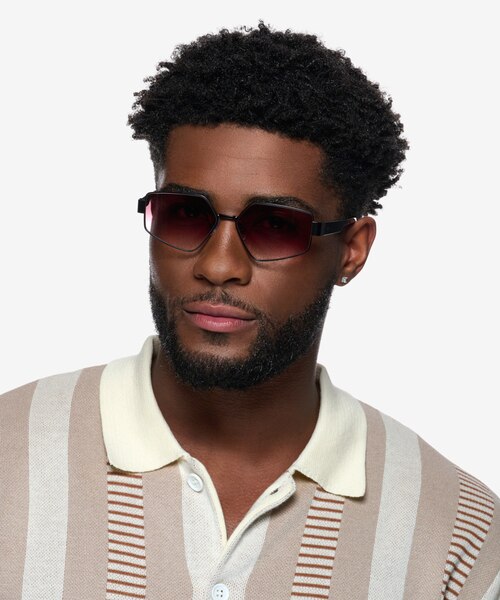 Klay Black MetalSunglass Frames for Men from EyeBuyDirect