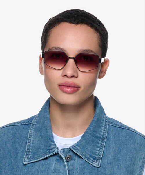 Klay Black MetalSunglass Frames for Women from EyeBuyDirect
