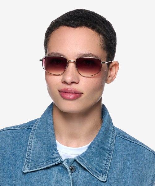 Collin Gold MetalSunglass Frames for Women from EyeBuyDirect