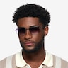 Collin Light Brown MetalSunglass Frames for Men from EyeBuyDirect