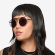 Neve Tortoise Brown MetalSunglass Frames for Women from EyeBuyDirect