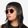 Neve Tortoise Brown MetalSunglass Frames for Women from EyeBuyDirect