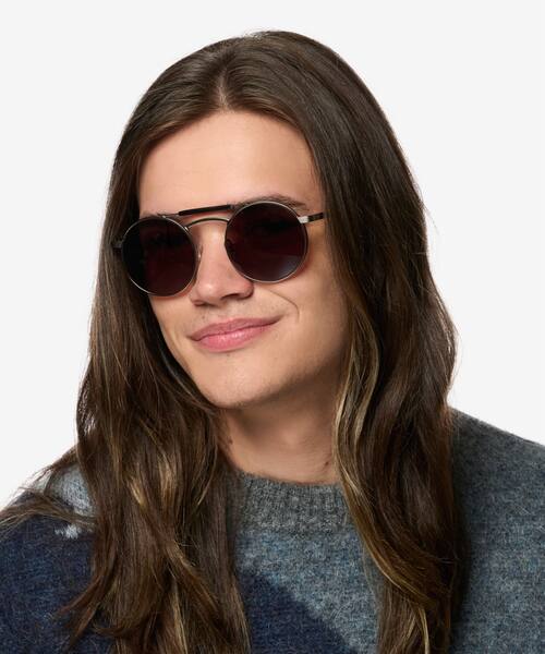 Black Gunmetal Neve -  Metal Sunglasses