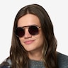 Neve Black Gunmetal MetalSunglass Frames for Men from EyeBuyDirect