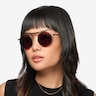 Neve Black Gunmetal MetalSunglass Frames for Women from EyeBuyDirect
