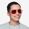 Dean Tortoise Gold MetalSunglass Frames for Women from EyeBuyDirect