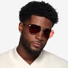 Ryan Tortoise Gold MetalSunglass Frames for Men from EyeBuyDirect