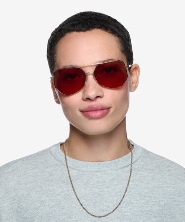 Tortoise Gold Ryan -  Metal Sunglasses