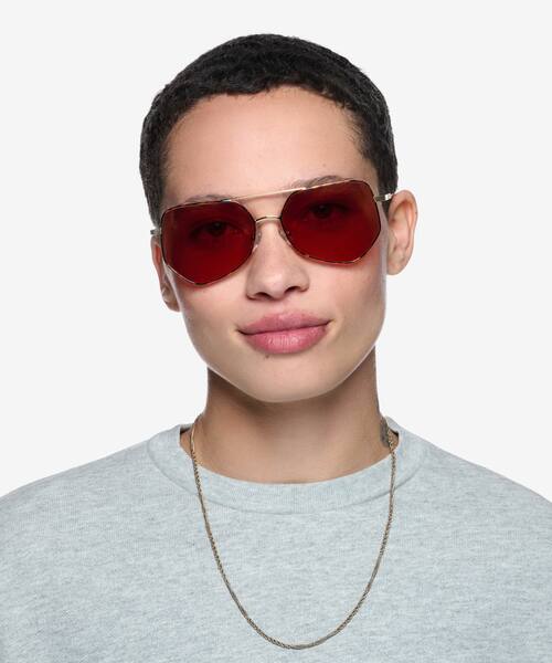 Tortoise Gold Ryan -  Metal Sunglasses