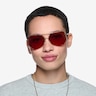Ryan Tortoise Gold MetalSunglass Frames for Women from EyeBuyDirect